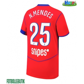 Paris Saint-Germain Nuno Mendes #25 Tredje Tröja 2025-26 Kortärmad